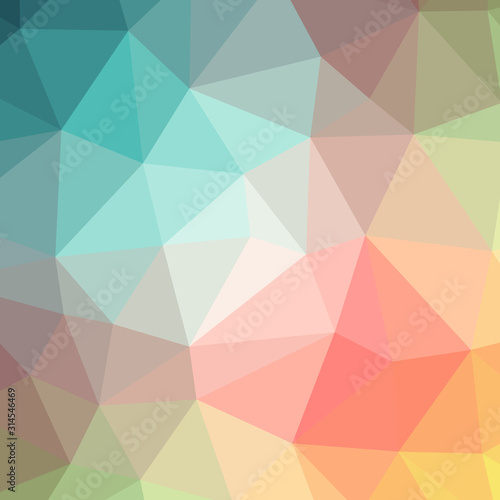 Abstract Trianglify gradient Generative Art background illustration