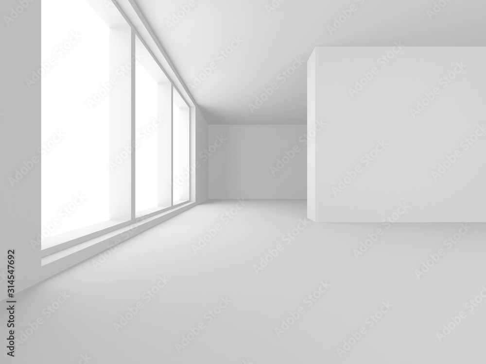 Futuristic White Architecture Design Background Futuristic White Architecture Design Background