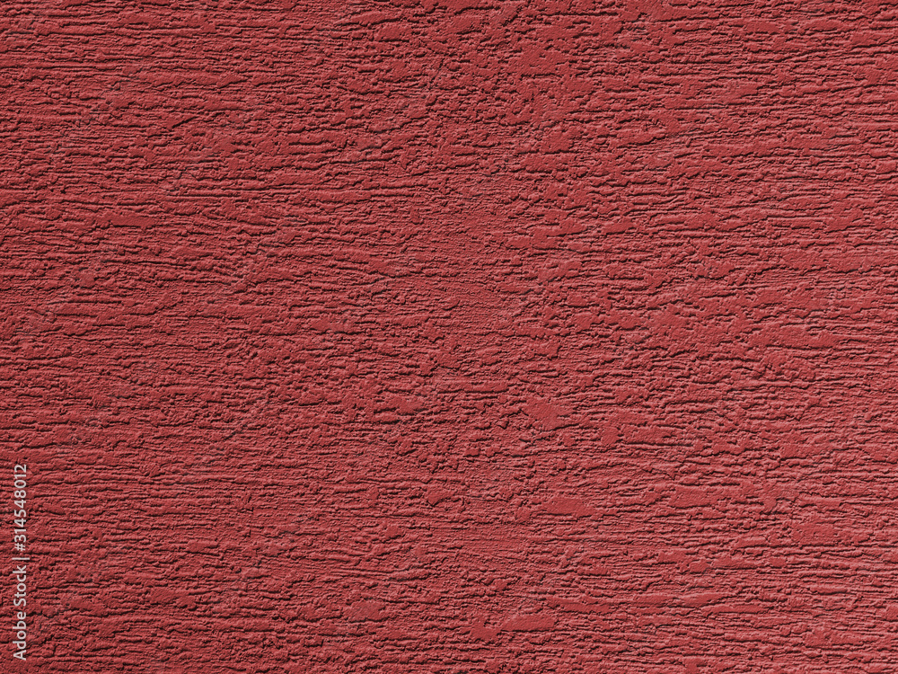 Red background facade plaster . Monolithic plaster decorative backdrop. Single layer scraped cement plaster wallpaper. Exterior building structure backdrop. Silica sand cement wall plaster Red background facade plaster . Monolithic plaster decorative backdrop. Single layer scraped cement plaster wallpaper. Exterior building structure backdrop. Silica sand cement wall plaster