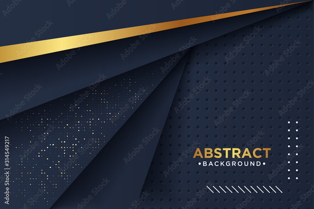 Luxury black overlap layers background with 3d style. Luxury black overlap layers background with 3d style.