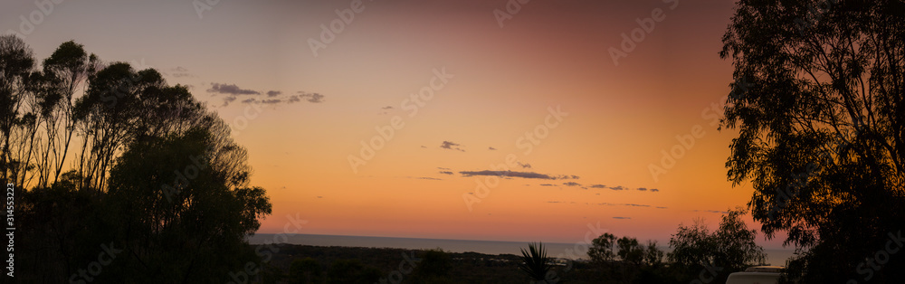sunset in queensland australia