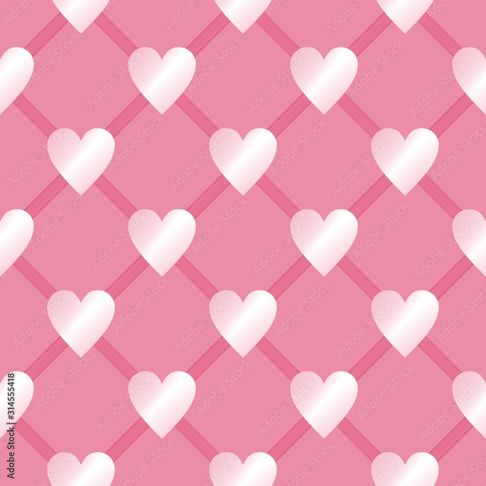  Valentine's day background with hearts