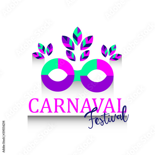 Carnaval festival banner template design vector eps 10