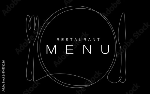 Restaurant menu design, vector illustration