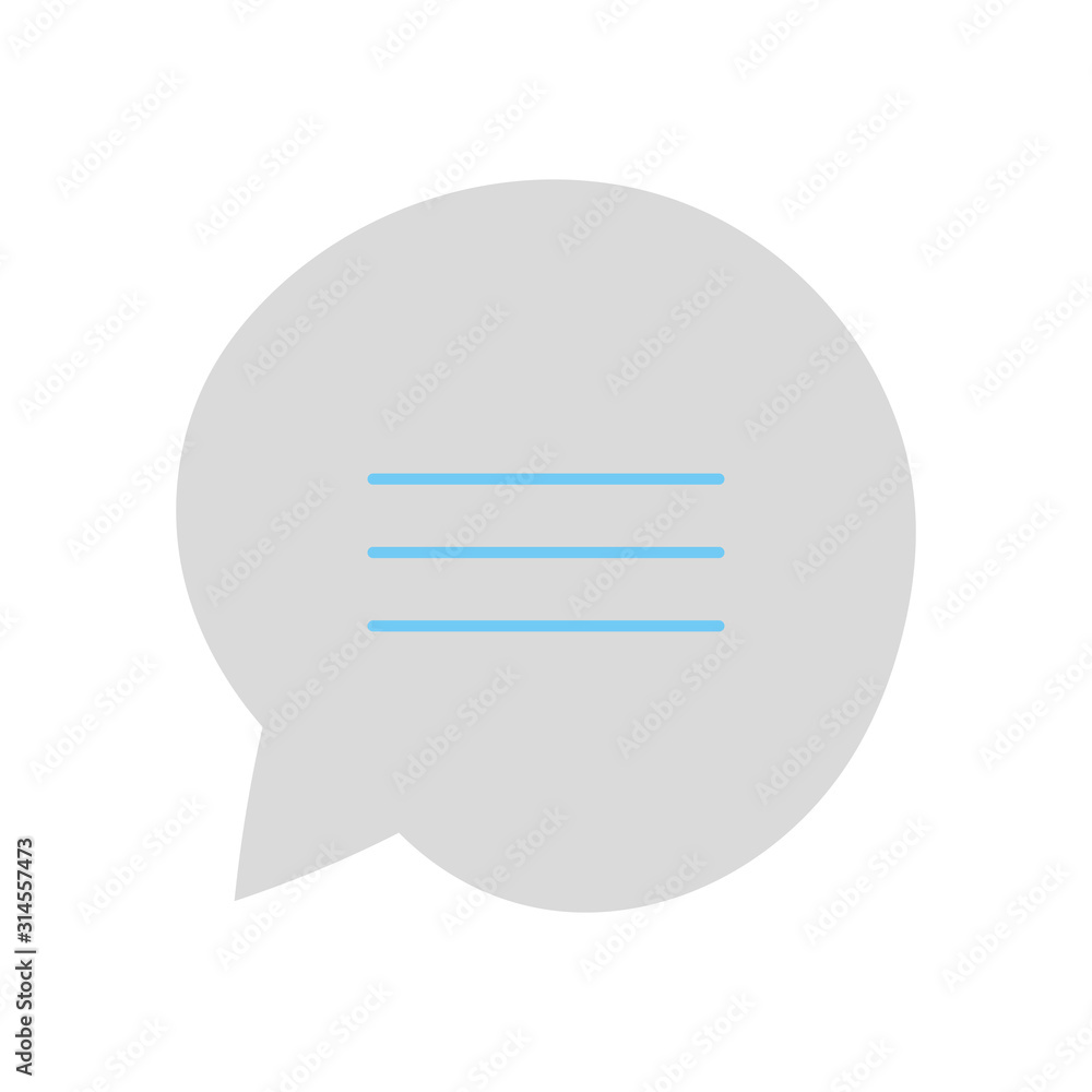speech bubble message chat talk concept icon