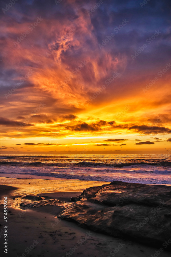 Obraz premium sunset on the beach