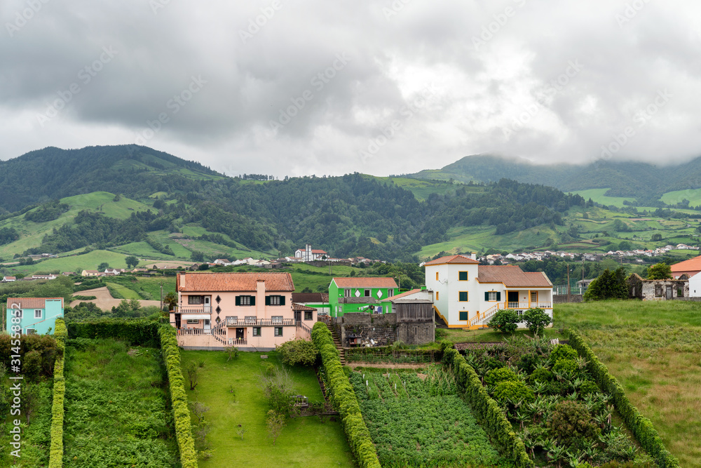 Fototapeta premium Small village in the Azores
