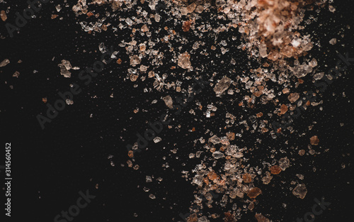 Professional Macro photograph of Himalaya Salt, 