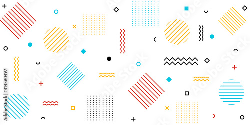 Abstract geometric shapes pattern background