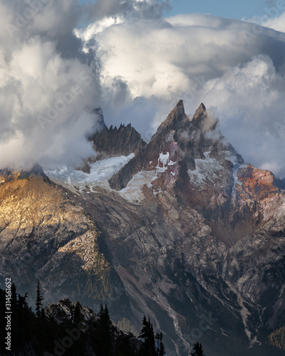 Jagged Mountain Peaks