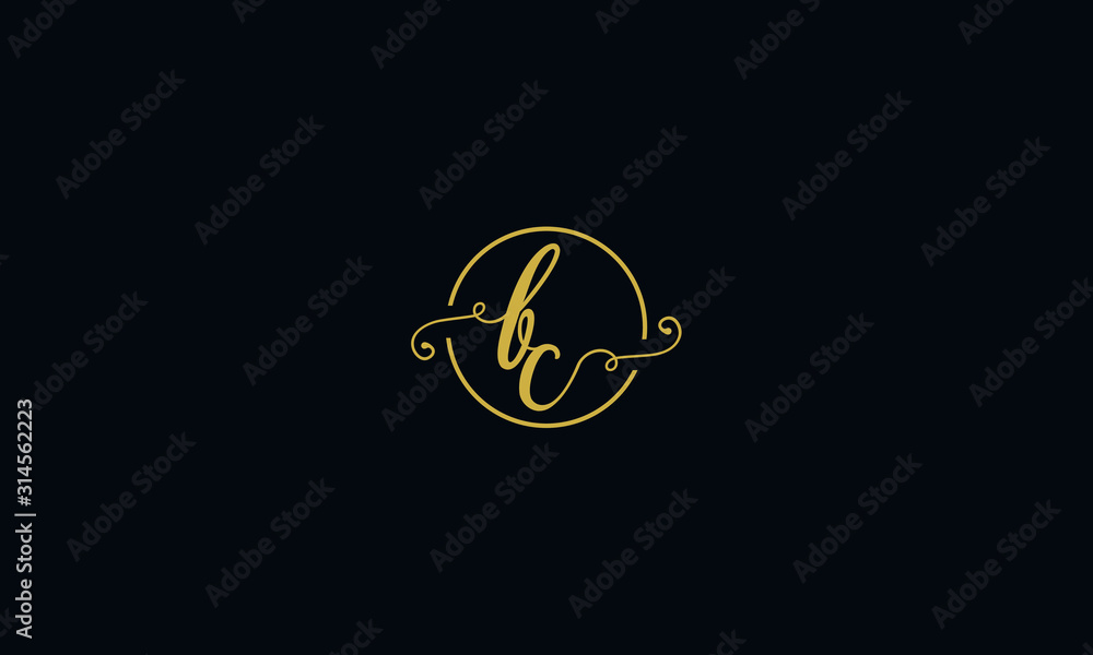 Alphabet letter monogram icon logo BC Alphabet letter monogram icon logo BC