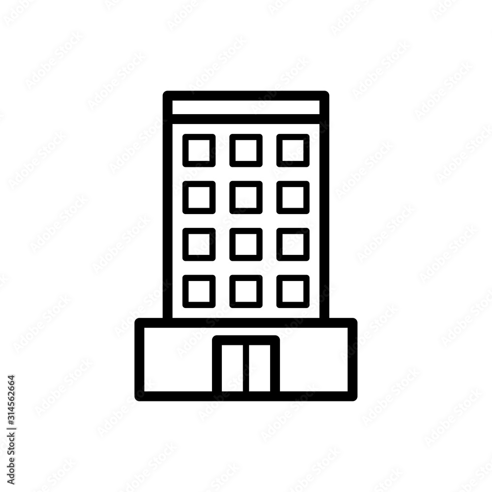 Building icon : Office design trendy Building icon : Office design trendy