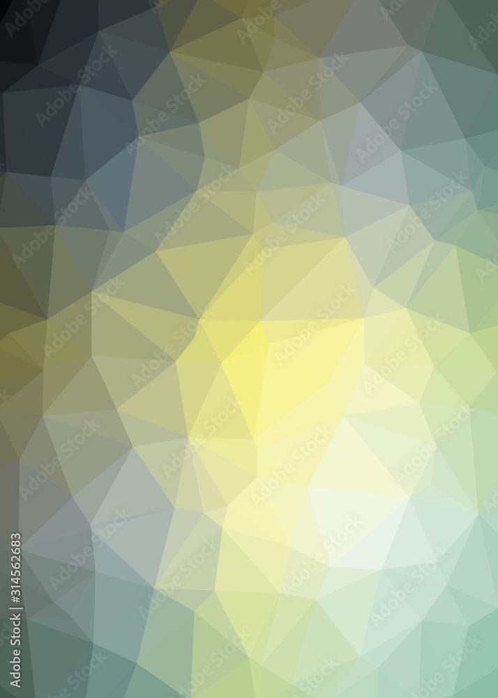 Obraz premium Abstract Trianglify gradient Generative Art background illustration