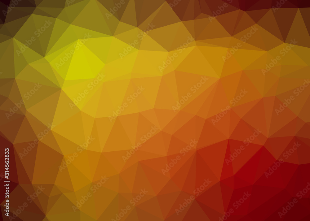 Fototapeta premium Abstract Trianglify gradient Generative Art background illustration