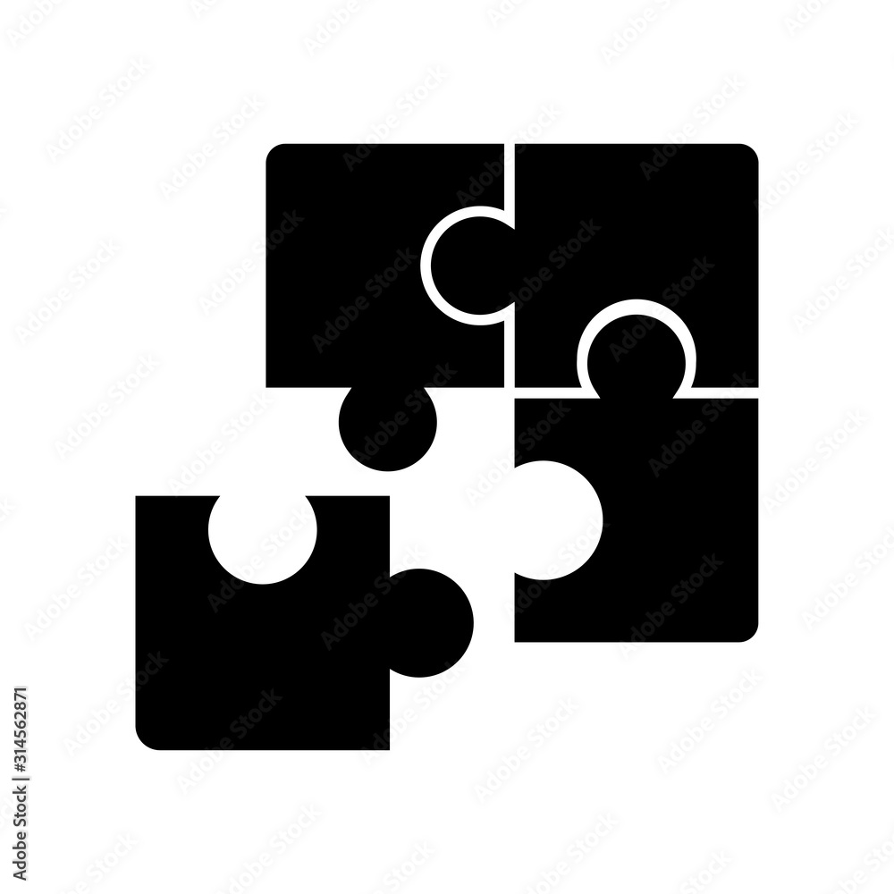 Isolated puzzle icon Isolated puzzle icon