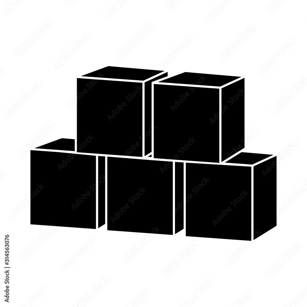 Obraz premium Wooden toy cubes