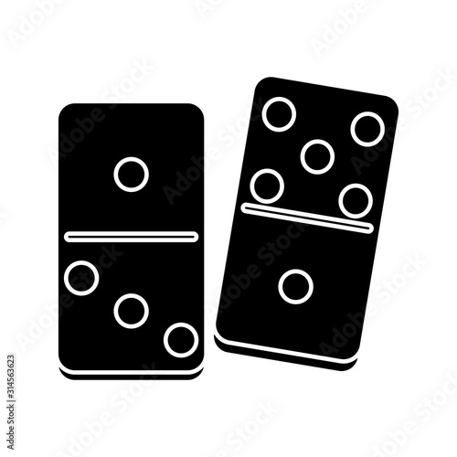 Isolated domino icon