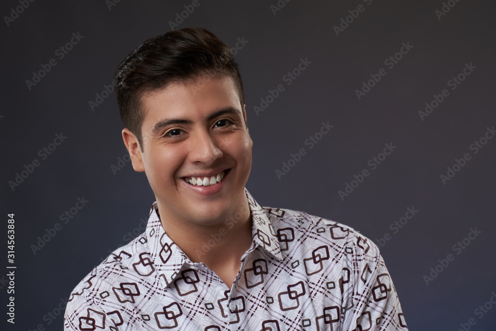 Cheerful smiling young man Cheerful smiling young man