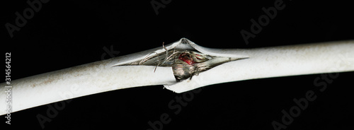 Photography Defective electric cable