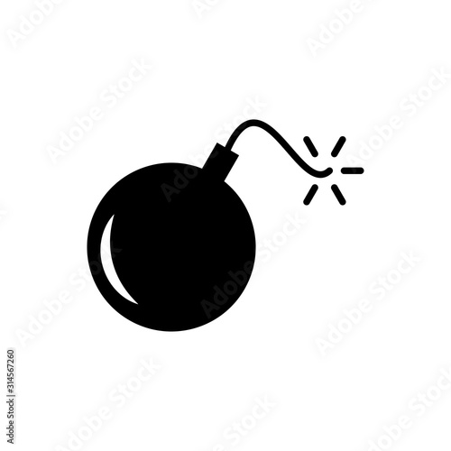 Bomb icon trendy