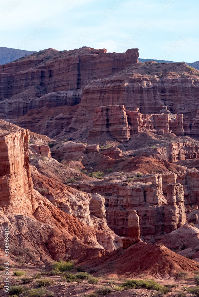 Views of Quebrada de las Conchas landmark in Salta, northern Argentina,