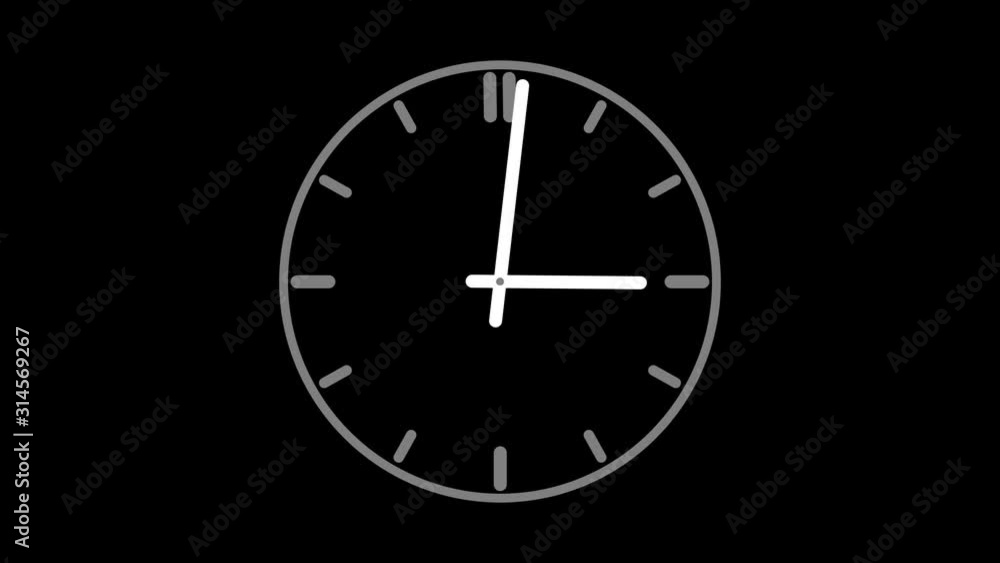 Motion background with spinning clock in 12 hour seamless loop (Full HD 1920x1080, 30fps). Motion background with spinning clock in 12 hour seamless loop (Full HD 1920x1080, 30fps).