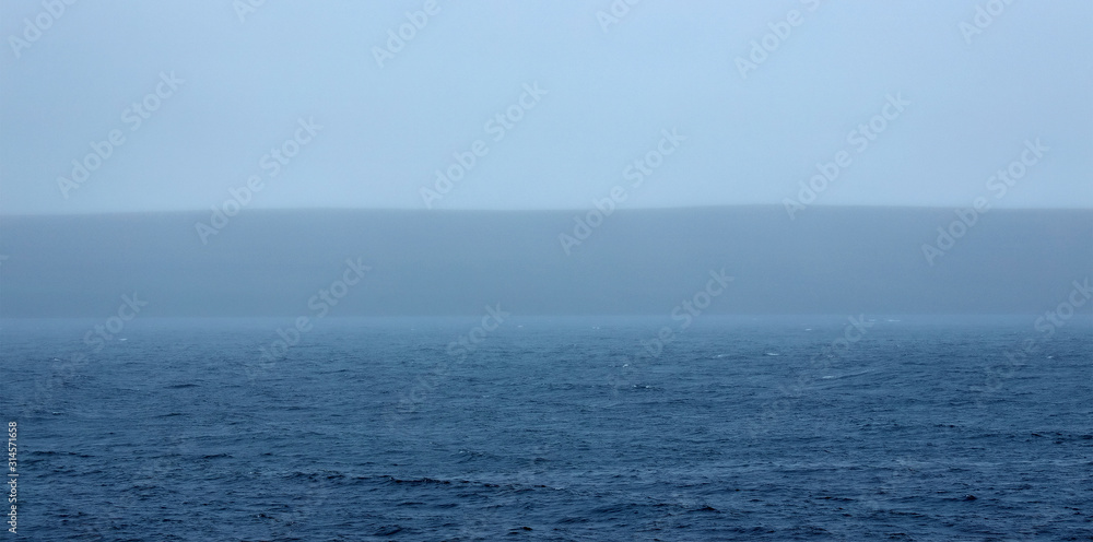 Atlantic Ocean stormy landscape - abstract background