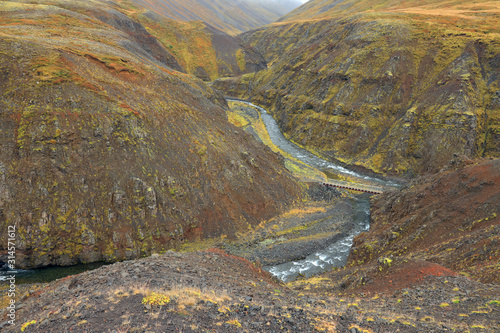 Autumn landscape in Iceland, Europe