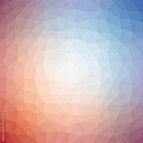 Abstract Trianglify gradient Generative Art background illustration