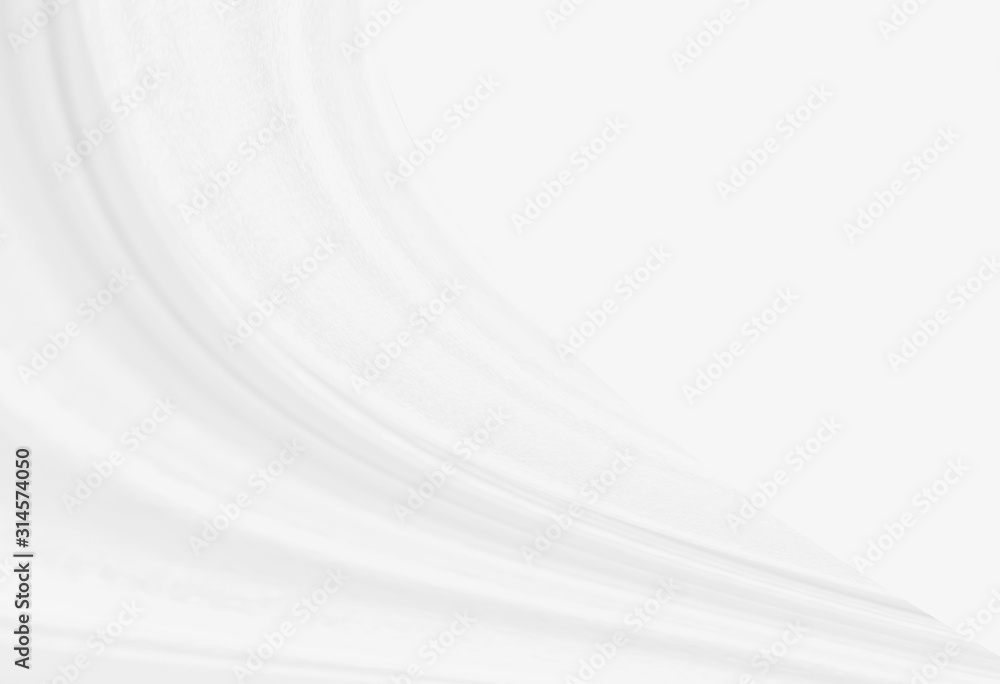 White abstract background of white fabric texture with elegant soft wave curved pattern on silk satin cloth textile White abstract background of white fabric texture with elegant soft wave curved pattern on silk satin cloth textile