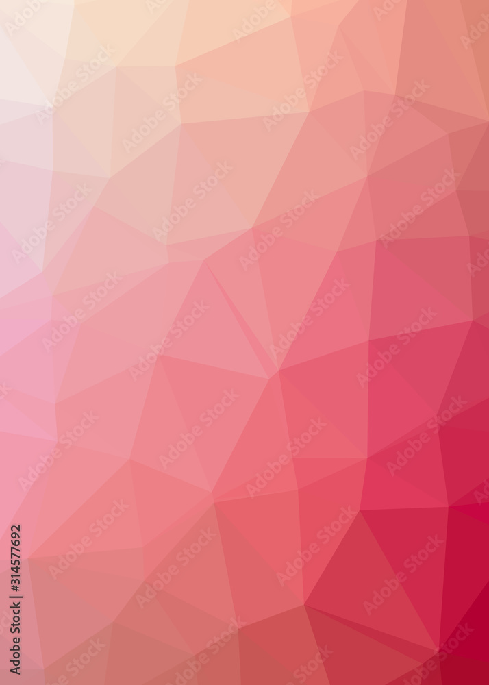 Obraz premium Abstract Trianglify gradient Generative Art background illustration