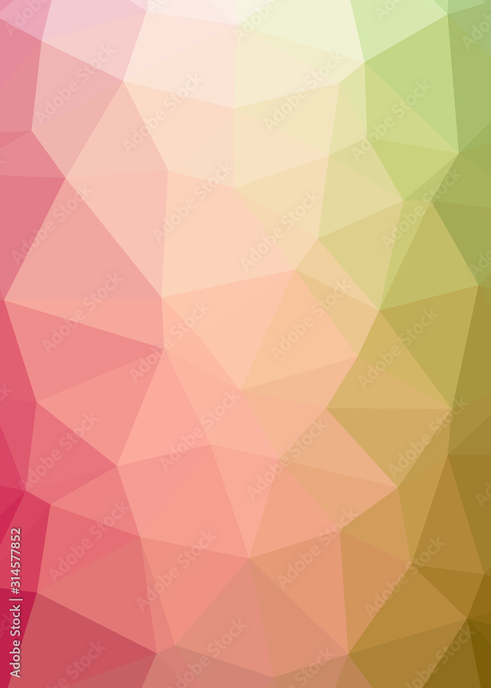 Fototapeta premium Abstract Trianglify gradient Generative Art background illustration
