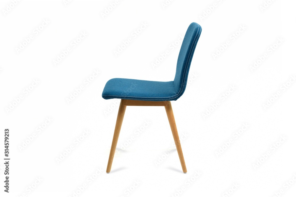 Nice blue chair isolated on white background Nice blue chair isolated on white background