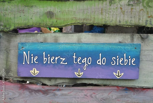Naklejka Nie bierz tego do siebie