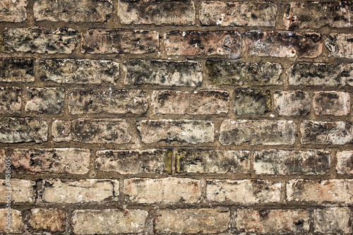 Distressed Brick Wall Texture Background. 