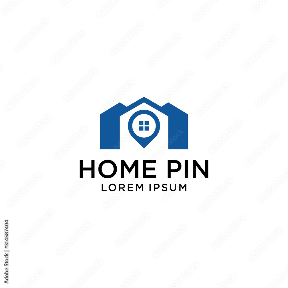 Fototapeta premium home logo modern, minimalist, and simple