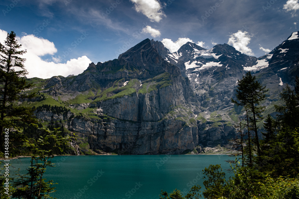 Plakat Lake Oeschinen Swiss Alps
