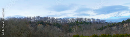 January ridge and bluffs