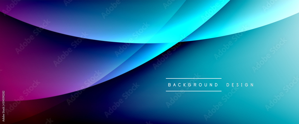 Wave liquid style lines with shadows and light on gradient background. Trendy simple fluid color gradient abstract background with dynamic straight shadow line effect Wave liquid style lines with shadows and light on gradient background. Trendy simple fluid color gradient abstract background with dynamic straight shadow line effect