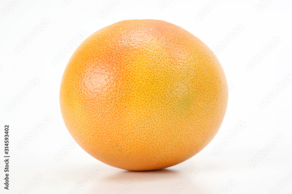 Citrus fruit. Fresh grapefruit on white background Citrus fruit. Fresh grapefruit on white background
