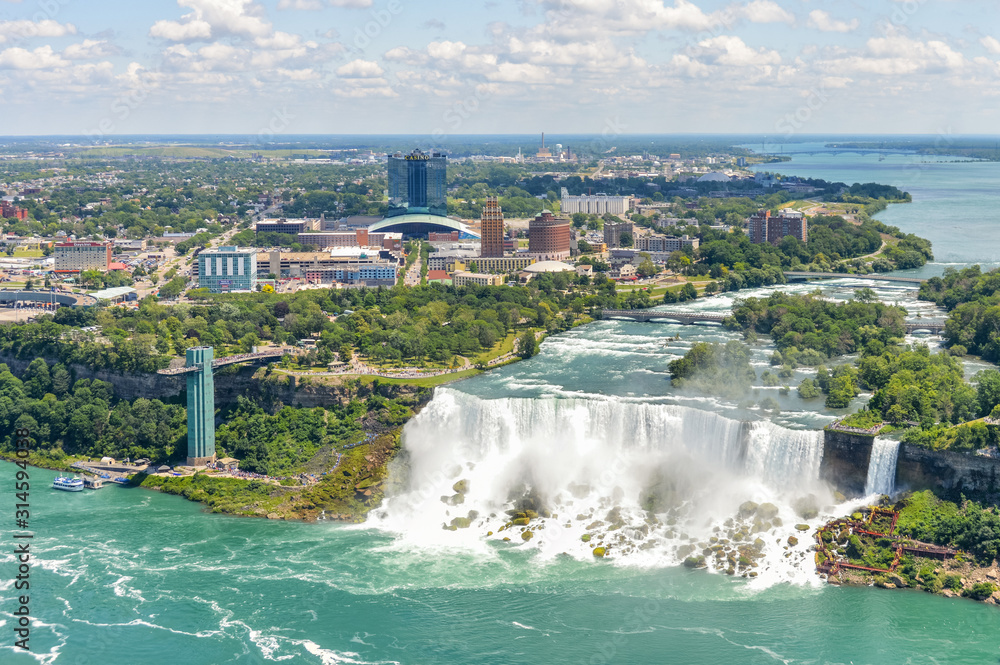 Beautiful Niagara Falls on a sunny day Beautiful Niagara Falls on a sunny day