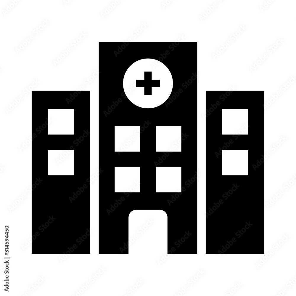 Obraz premium Hospital icon vector design illustration