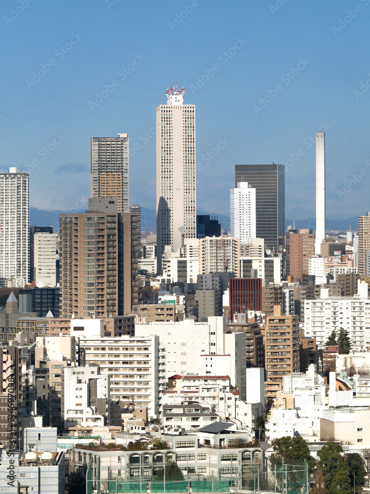 Naklejka premium 池袋の高層ビル群