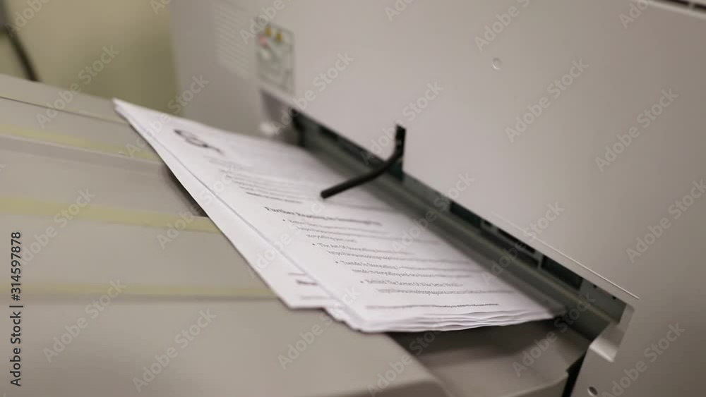 Printing paper in library handheld Printing paper in library handheld