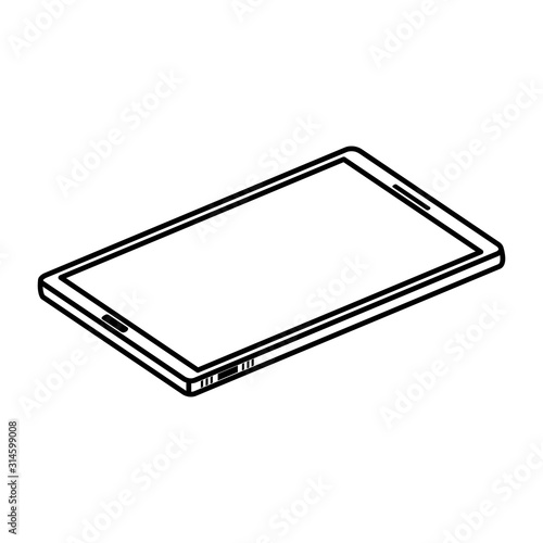 smartphone device technology line style icon