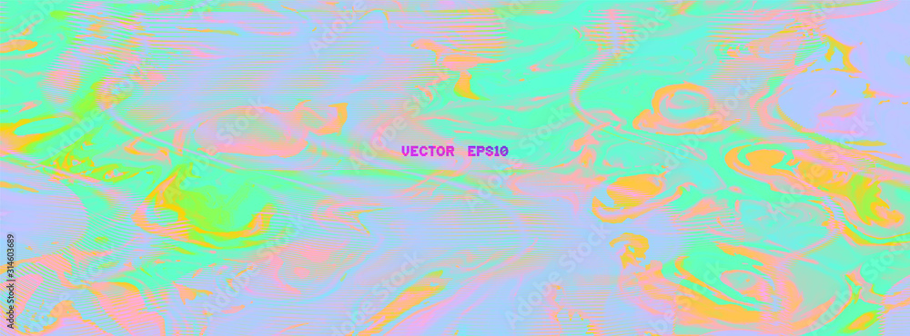 Vector abstract background template in bright contrasting neon colors, with stains and color gradients. 