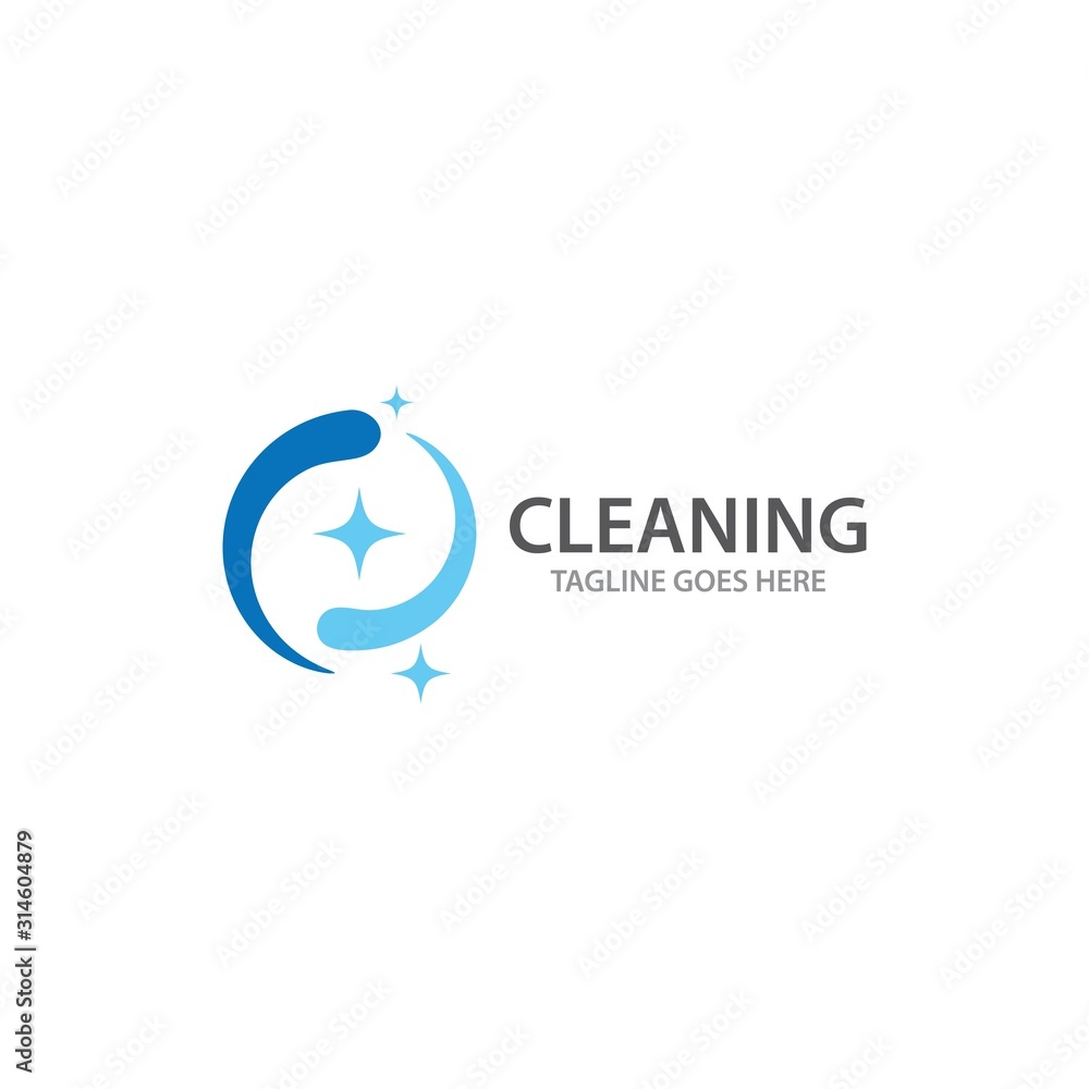 Cleaning logo and symbol Cleaning logo and symbol