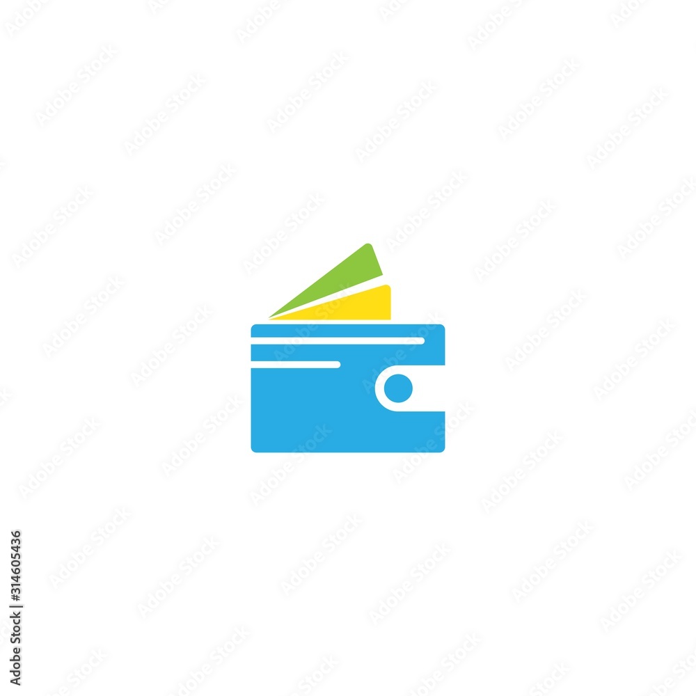 Wallet logo and symbol vector Wallet logo and symbol vector