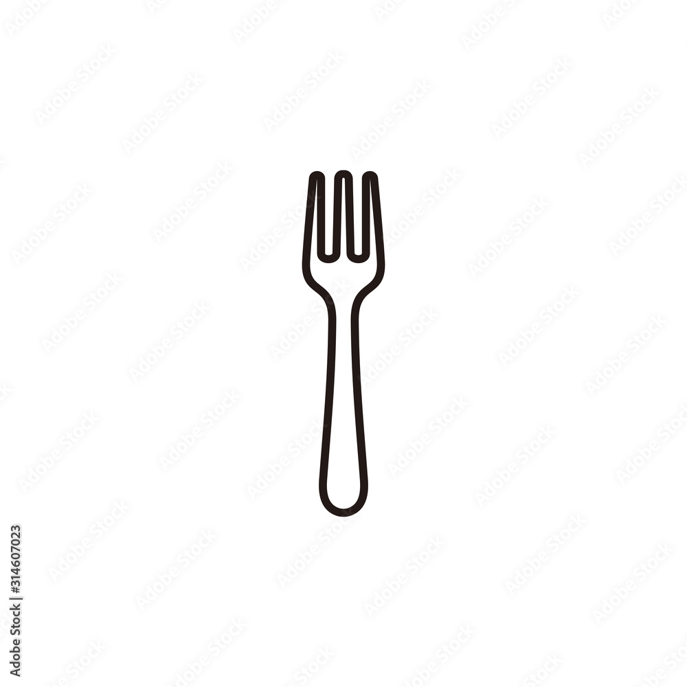 Fork icon symbol vector illustration Fork icon symbol vector illustration