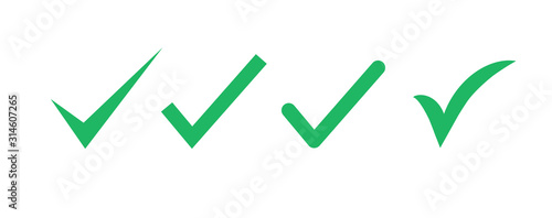 Check mark icon. Vector illustration